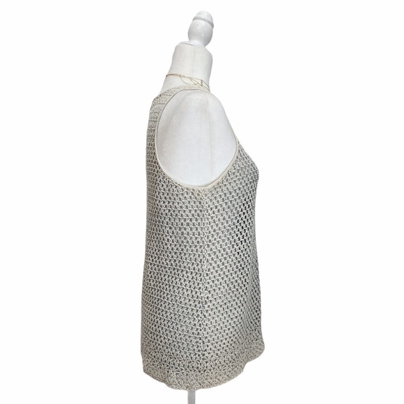 Theory Dakin Arabis Crochet Knit Tank Top - Picture 4 of 8
